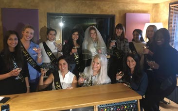 recording studio hen party