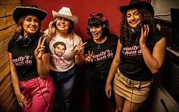 recording studio hen party