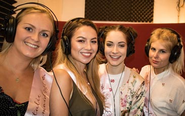 recording studio hen party