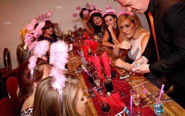 secret cabaret and dinner hen party