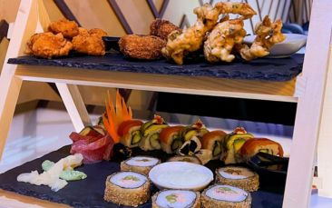 sushi & asian tapas afternoon tea hen party