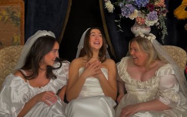 the dress-up lounge hen party