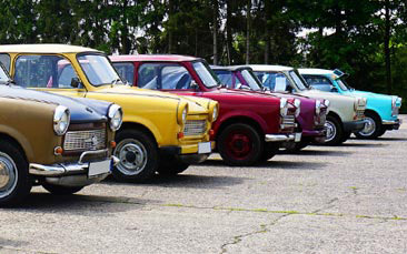 trabant city tour hen party