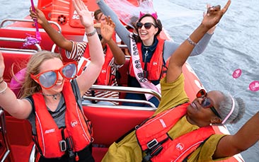 the ultimate thames speedboat experience hen party
