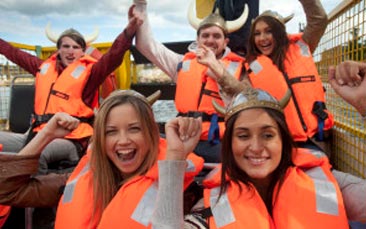 amphibious viking tour hen party