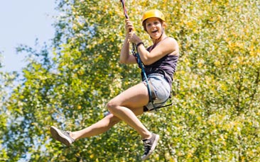 zipline adventure hen party