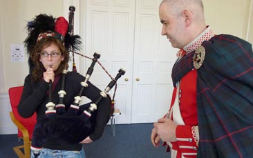 bagpipe experience hen party activity