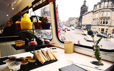 boozy afternoon tea bus