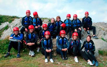 coasteering hen party