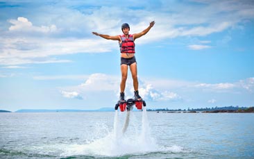 extreme water jetpack hen party activity