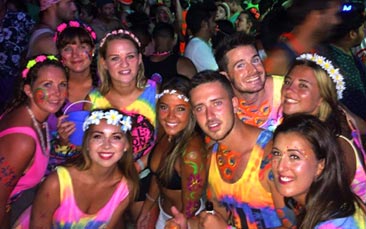 full moon party theme night