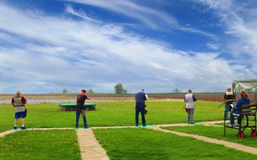 laser clay shooting hen party