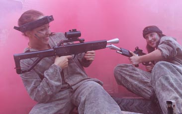 laser combat hen party