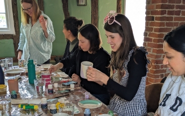 mobile ceramic painting