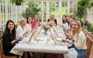 mobile sip & paint with buff butler