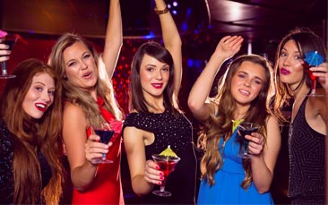 VIP nightclub package hen party