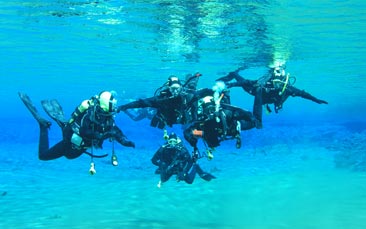 scuba diving hen party