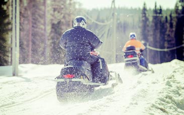 snowmobiles hen party