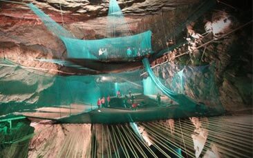 trampoline cave adventure
