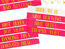 Funny Nickname Sashes Pink