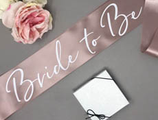 Dark Rose Gold Bride-to-Be Sash