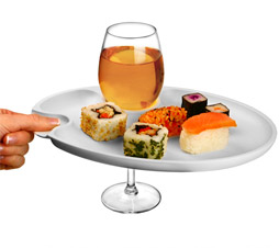 buffet wine and dine plate