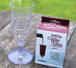 pop up wine glass