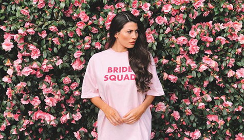 Pink Wedding T-Shirt & Trousers Pyjamas Set Hen Do Party Bride To Be Bridesmaid
