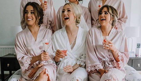 bridesmaids dressing gowns