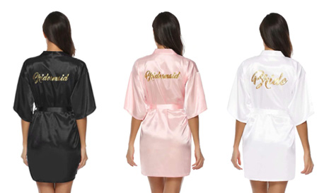 kimino bridesmaid dressing gown