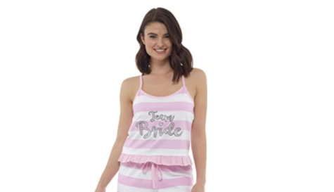 team bride pjs t shirt and shorts