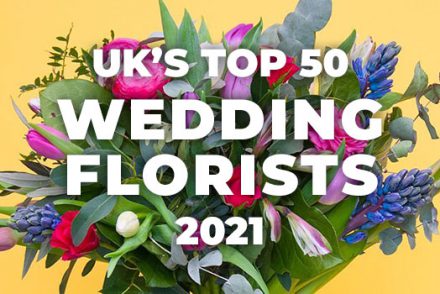 uk top 50 wedding florists 2021 banner