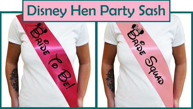 disney hen party sashes