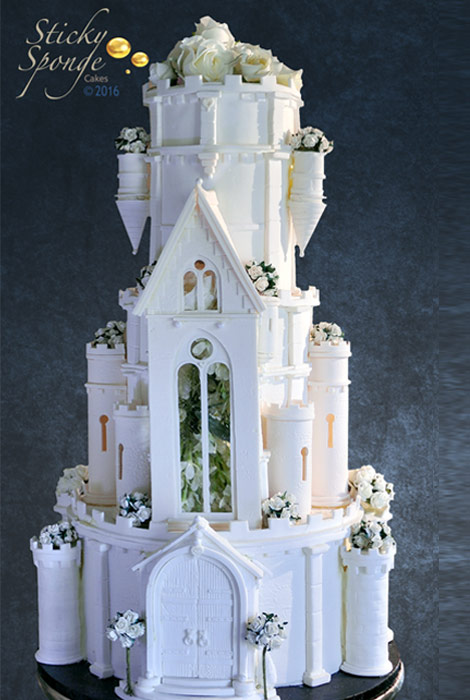 wedding castle cake