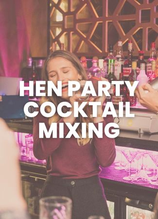hen party cocktail mixing