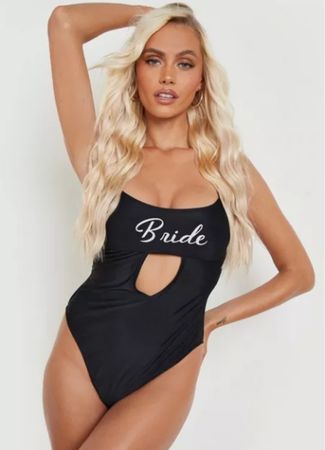 black bride swimsuit