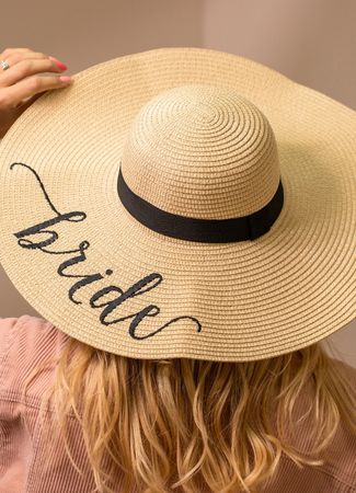 bride summer hat