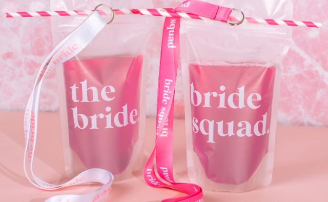 Hen party drinks pouches
