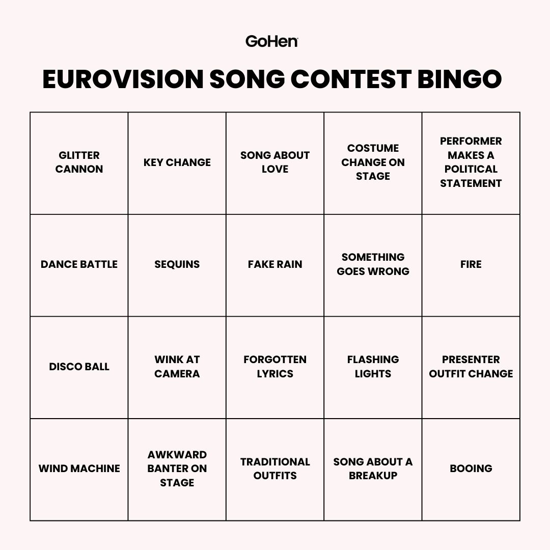 Eurovision Bingo Drinking Game GoHen Blog language-learning-games-to-play-at-home-chattybox