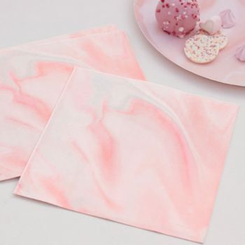 Pink Marble Napkins