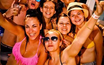 boat cruise and nightclub hen party activity