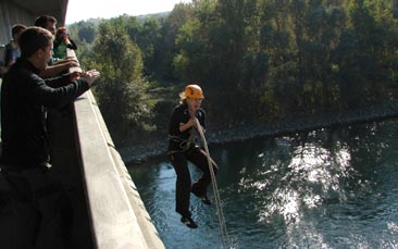 bridge swing hen party activity