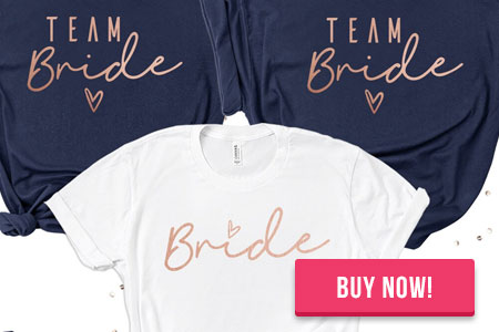 Team bride t-shirt
